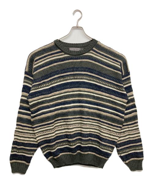 DAVID TAYLOR（デヴィット テイラー）DAVID TAYLOR (デヴィット テイラー) ニット グリーン サイズ:XLの古着・服飾アイテム