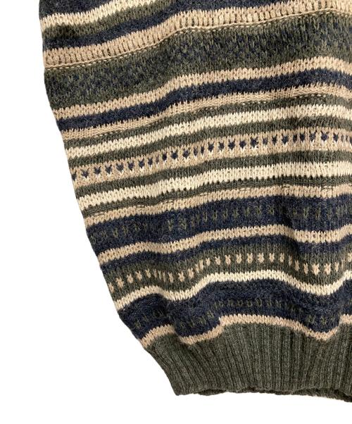 DAVID TAYLOR（デヴィット テイラー）DAVID TAYLOR (デヴィット テイラー) ニット グリーン サイズ:XLの古着・服飾アイテム