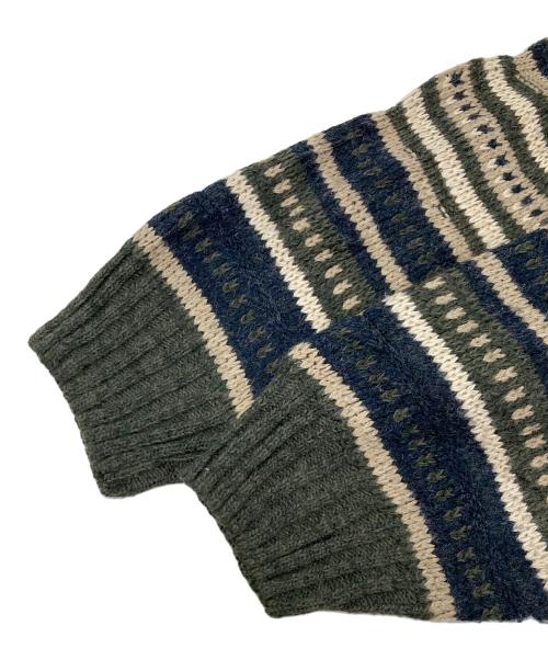 DAVID TAYLOR（デヴィット テイラー）DAVID TAYLOR (デヴィット テイラー) ニット グリーン サイズ:XLの古着・服飾アイテム