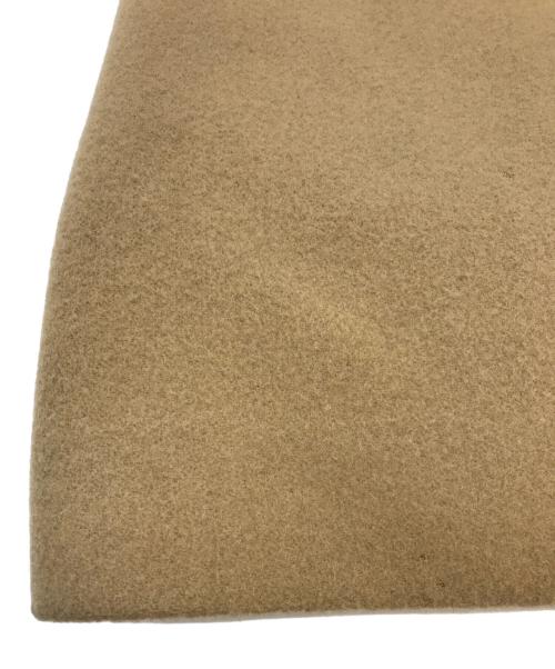 MICHEL KLEIN（ミッシェルクラン）MICHEL KLEIN (ミッシェルクラン) ウールナイロンモッサ スタンドカラーロングコート ベージュ サイズ:Mの古着・服飾アイテム