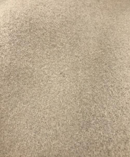 MICHEL KLEIN（ミッシェルクラン）MICHEL KLEIN (ミッシェルクラン) ウールナイロンモッサ スタンドカラーロングコート ベージュ サイズ:Mの古着・服飾アイテム