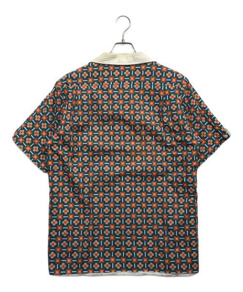 SASQUATCHfabrix.（サスクワッチファブリックス）SASQUATCHfabrix. (サスクワッチファブリックス) FLOWER CHECK BEACH H/S SHIRT グリーン サイズ:Lの古着・服飾アイテム