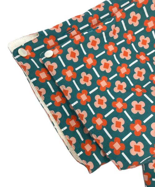 SASQUATCHfabrix.（サスクワッチファブリックス）SASQUATCHfabrix. (サスクワッチファブリックス) FLOWER CHECK BEACH H/S SHIRT グリーン サイズ:Lの古着・服飾アイテム