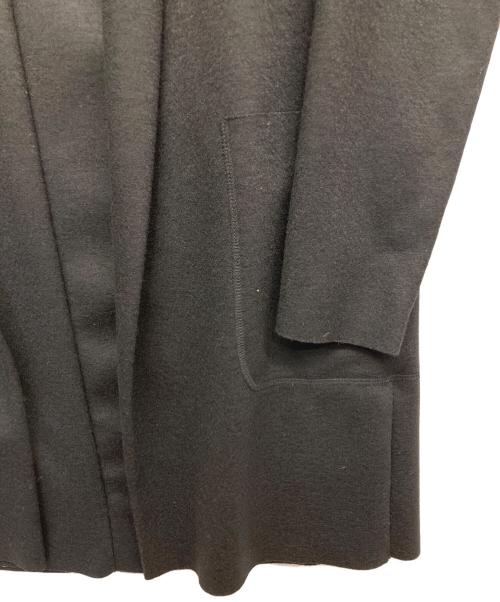 KAZUYUKI KUMAGAI ATTACHMENT（カズユキクマガイ アタッチメント）KAZUYUKI KUMAGAI ATTACHMENT (カズユキクマガイ アタッチメント) ウールフランネルスムースストールコート ブラック サイズ:1の古着・服飾アイテム