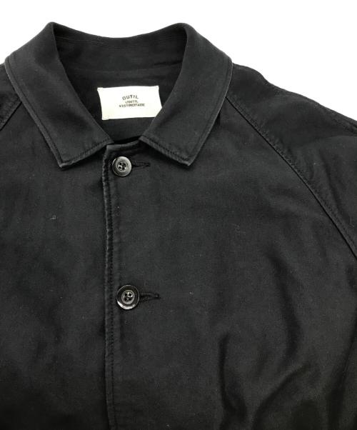 OUTIL（ウティ）OUTIL (ウティ) ステンカラーコート ブラック サイズ:2の古着・服飾アイテム