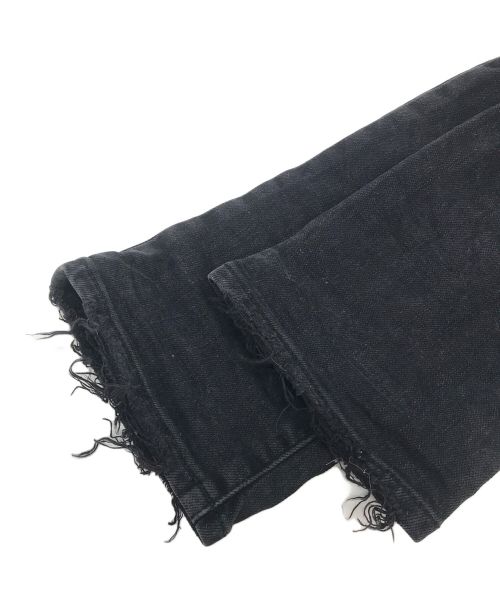 PURPLE BRAND（パープルブランド）PURPLE BRAND (パープルブランド) ダメージスキニーデニムパンツ ブラック サイズ:記載無の古着・服飾アイテム