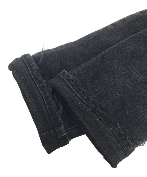 PURPLE BRAND（パープルブランド）PURPLE BRAND (パープルブランド) ダメージスキニーデニムパンツ ブラック サイズ:記載無の古着・服飾アイテム