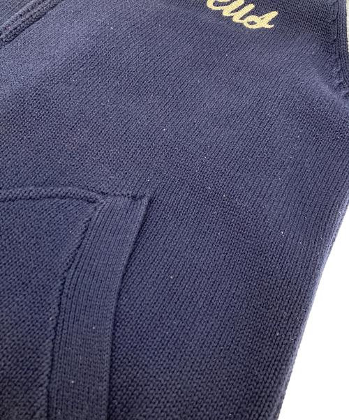 DEUS EX MACHINA（デウス エクス マキナ）DEUS EX MACHINA (デウス エクス マキナ) SKULL BOMBER JACKET ネイビー サイズ:Mの古着・服飾アイテム