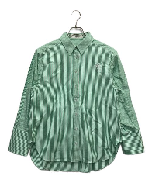 furfur（ファーファー）FURFUR (ファーファー) メンズライクオーバーサイズシャツ グリーン サイズ:ONE SIZEの古着・服飾アイテム