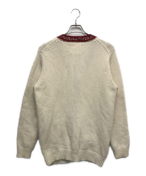 Krochet（クロシェ）Krochet (クロシェ) ニットカーディガン ホワイト サイズ:記載無の古着・服飾アイテム