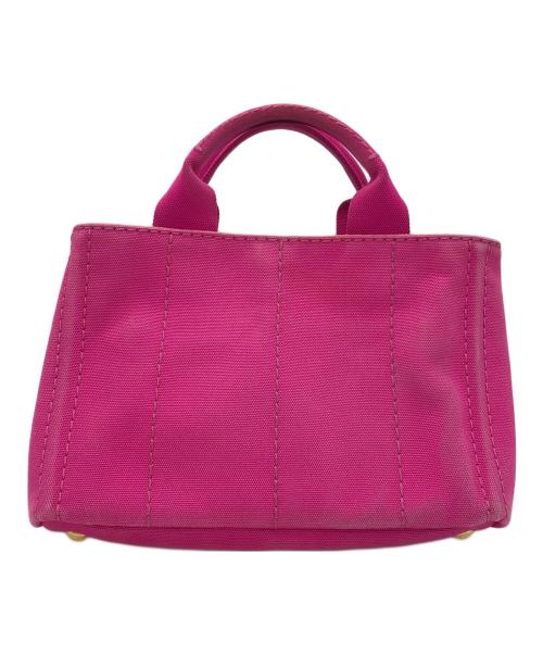 PRADA（プラダ）PRADA (プラダ) キャンパストートバッグ カナパS ショッキングピンクの古着・服飾アイテム
