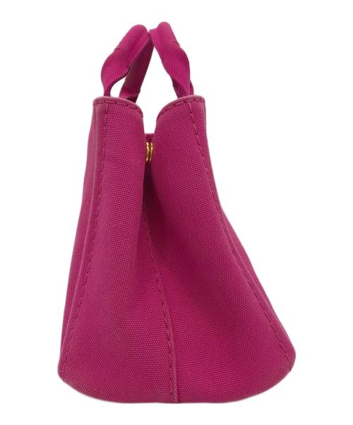 PRADA（プラダ）PRADA (プラダ) キャンパストートバッグ カナパS ショッキングピンクの古着・服飾アイテム