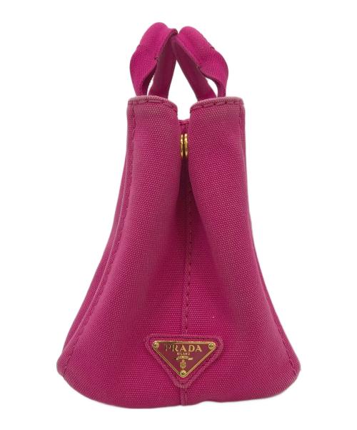 PRADA（プラダ）PRADA (プラダ) キャンパストートバッグ カナパS ショッキングピンクの古着・服飾アイテム