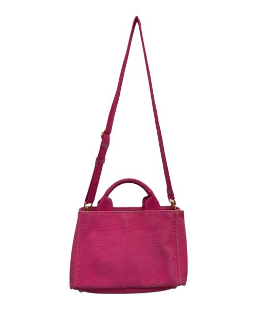 PRADA（プラダ）PRADA (プラダ) キャンパストートバッグ カナパS ショッキングピンクの古着・服飾アイテム