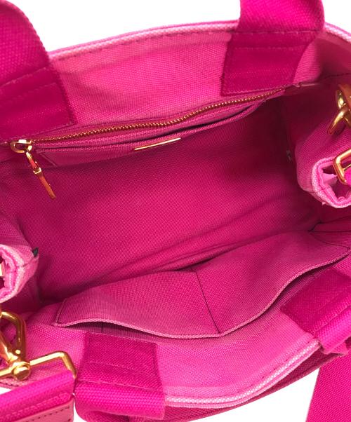 PRADA（プラダ）PRADA (プラダ) キャンパストートバッグ カナパS ショッキングピンクの古着・服飾アイテム