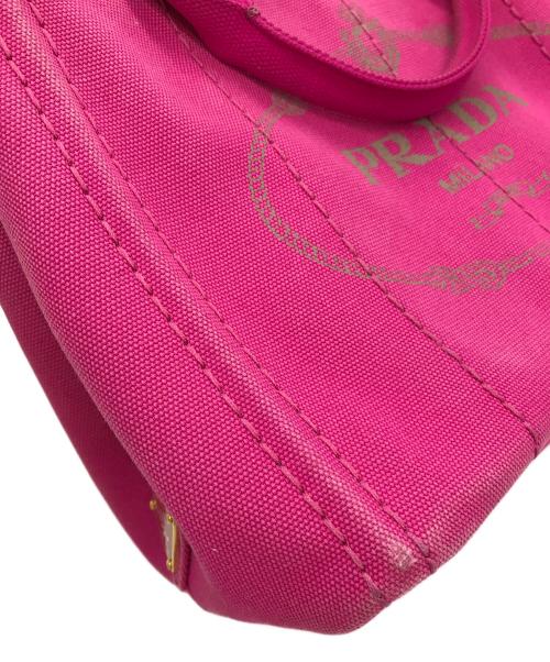 PRADA（プラダ）PRADA (プラダ) キャンパストートバッグ カナパS ショッキングピンクの古着・服飾アイテム