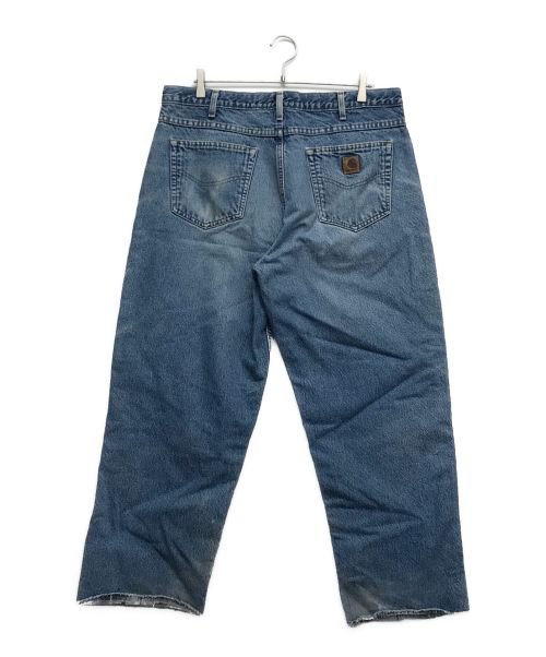 CarHartt（カーハート）CarHartt (カーハート) 裏ネルデニムパンツ ブルー サイズ:W38の古着・服飾アイテム