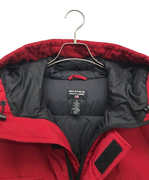 POLO JEANS CO.（ポロジーンズカンパニー）POLO JEANS CO. (ポロジーンズカンパニー) ダウンジャケット レッド サイズ:Sの古着・服飾アイテム