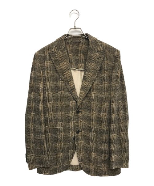 G-Stage（ジーステージ）G-Stage (ジーステージ) グレンチェックウールジャージセットアップ ベージュ サイズ:Sの古着・服飾アイテム