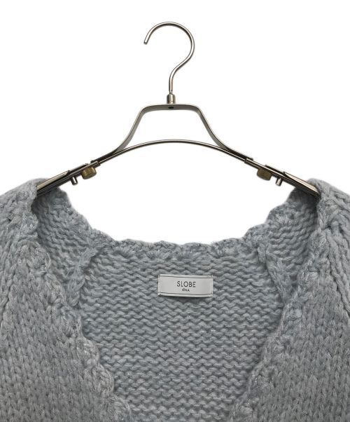 SLOBE IENA（スローブ イエナ）SLOBE IENA (スローブ イエナ) ラメVネックニット スカイブルー サイズ:Freeの古着・服飾アイテム