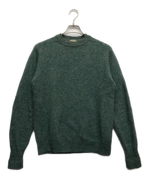 L.L.Bean（エルエルビーン）L.L.Bean (エルエルビーン) ウールクルーネックニット グリーン サイズ:Mの古着・服飾アイテム