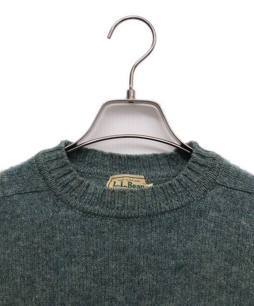 L.L.Bean（エルエルビーン）L.L.Bean (エルエルビーン) ウールクルーネックニット グリーン サイズ:Mの古着・服飾アイテム