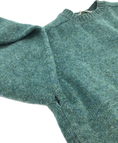 L.L.Bean（エルエルビーン）L.L.Bean (エルエルビーン) ウールクルーネックニット グリーン サイズ:Mの古着・服飾アイテム