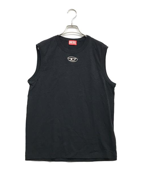 DIESEL（ディーゼル）DIESEL (ディーゼル) ノースリーブカットソー ブラック サイズ:Lの古着・服飾アイテム