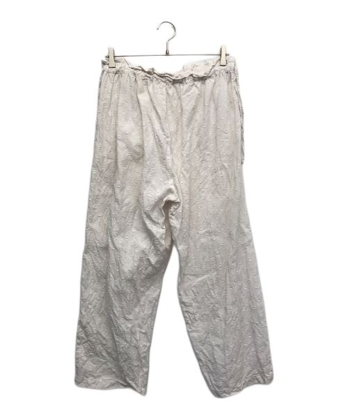 nest Robe（ネストローブ）nest Robe (ネストローブ) リネンドットジャガードパンツ ベージュ サイズ:Freeの古着・服飾アイテム