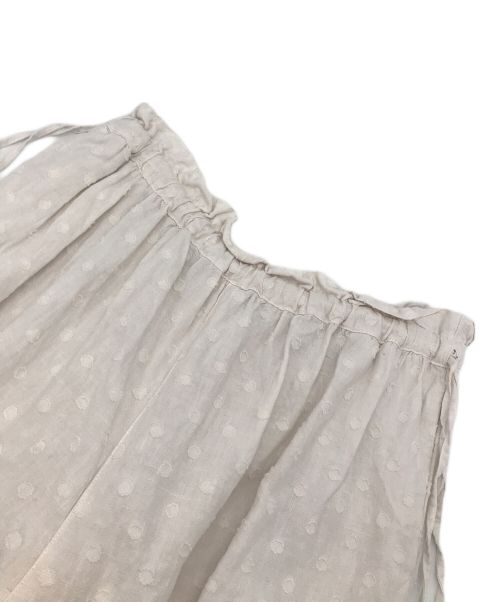 nest Robe（ネストローブ）nest Robe (ネストローブ) リネンドットジャガードパンツ ベージュ サイズ:Freeの古着・服飾アイテム