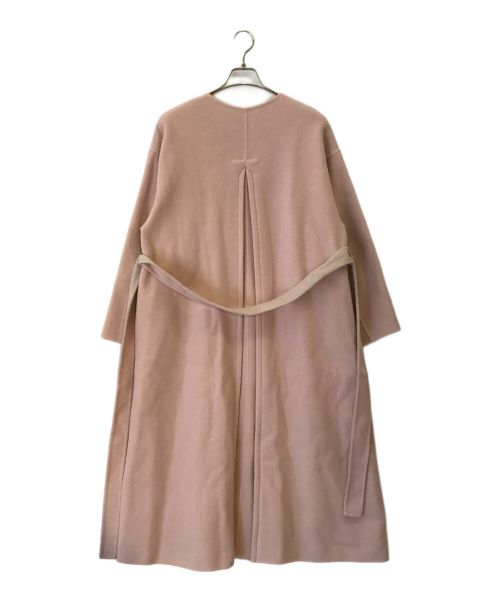 FRAY ID（フレイ アイディー）FRAY ID (フレイ アイディー) カシミヤ混BALLIリバーコート ピンク サイズ:1の古着・服飾アイテム