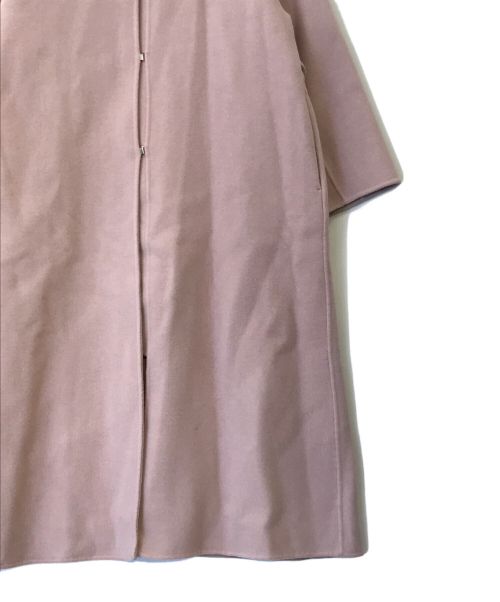 FRAY ID（フレイ アイディー）FRAY ID (フレイ アイディー) カシミヤ混BALLIリバーコート ピンク サイズ:1の古着・服飾アイテム