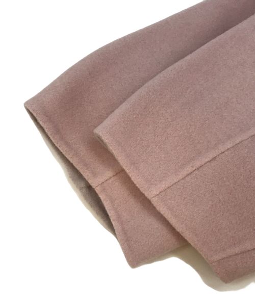 FRAY ID（フレイ アイディー）FRAY ID (フレイ アイディー) カシミヤ混BALLIリバーコート ピンク サイズ:1の古着・服飾アイテム