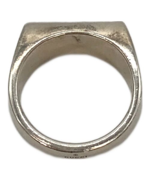 GUCCI（グッチ）GUCCI (グッチ) ダイアゴナル インターロッキングG スリム リング シルバー サイズ:17号の古着・服飾アイテム