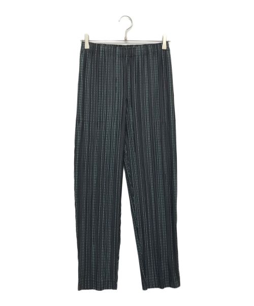 PLEATS PLEASE（プリーツプリーズ）PLEATS PLEASE (プリーツプリーズ) METEOR SHOWERパンツ ネイビー サイズ:4の古着・服飾アイテム