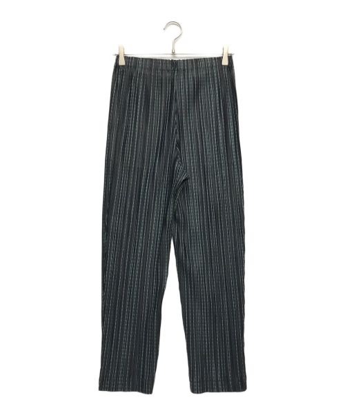 PLEATS PLEASE（プリーツプリーズ）PLEATS PLEASE (プリーツプリーズ) METEOR SHOWERパンツ ネイビー サイズ:4の古着・服飾アイテム