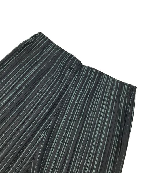 PLEATS PLEASE（プリーツプリーズ）PLEATS PLEASE (プリーツプリーズ) METEOR SHOWERパンツ ネイビー サイズ:4の古着・服飾アイテム