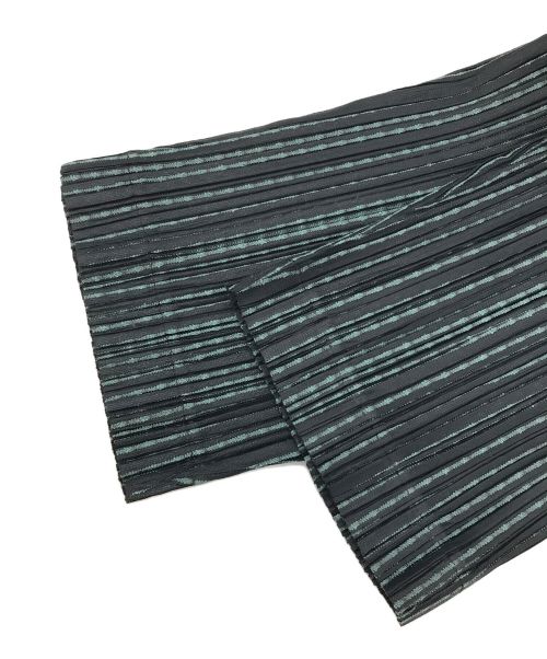 PLEATS PLEASE（プリーツプリーズ）PLEATS PLEASE (プリーツプリーズ) METEOR SHOWERパンツ ネイビー サイズ:4の古着・服飾アイテム