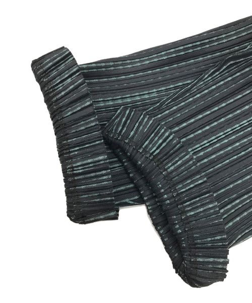 PLEATS PLEASE（プリーツプリーズ）PLEATS PLEASE (プリーツプリーズ) METEOR SHOWERパンツ ネイビー サイズ:4の古着・服飾アイテム