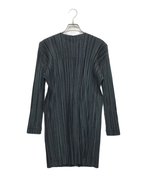 PLEATS PLEASE（プリーツプリーズ）PLEATS PLEASE (プリーツプリーズ) METEOR SHOWERブルゾン ネイビー サイズ:3の古着・服飾アイテム