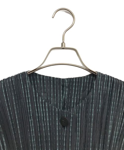 PLEATS PLEASE（プリーツプリーズ）PLEATS PLEASE (プリーツプリーズ) METEOR SHOWERブルゾン ネイビー サイズ:3の古着・服飾アイテム