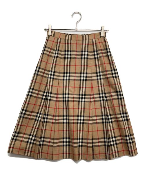 Burberry's（バーバリー）Burberry's (バーバリーズ) ノヴァチェックスカート ベージュ サイズ:9の古着・服飾アイテム