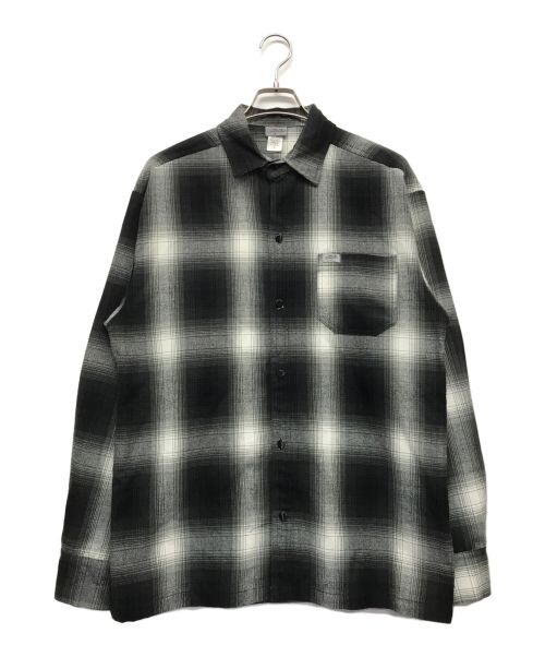 CalTop（キャルトップ）CalTop (キャルトップ) オンブレチェックシャツ ブラック サイズ:Sの古着・服飾アイテム