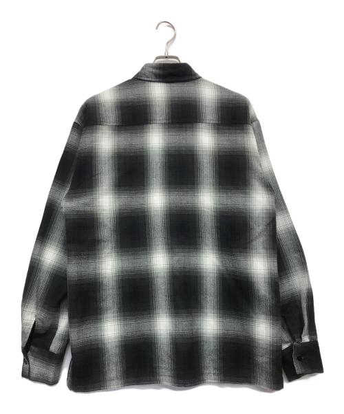 CalTop（キャルトップ）CalTop (キャルトップ) オンブレチェックシャツ ブラック サイズ:Sの古着・服飾アイテム