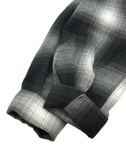 CalTop（キャルトップ）CalTop (キャルトップ) オンブレチェックシャツ ブラック サイズ:Sの古着・服飾アイテム