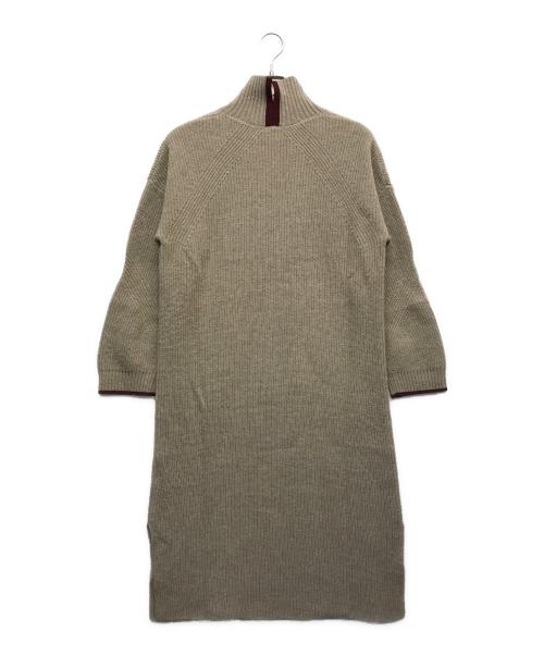 PAUL SMITH（ポールスミス）Paul Smith (ポールスミス) ニットワンピース ベージュ サイズ:Mの古着・服飾アイテム