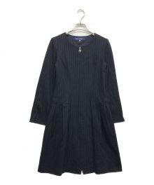 M'S GRACY（エムズグレイシー）の古着「ブラウスワンピース」｜ネイビー