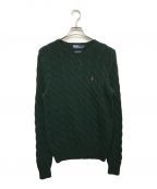 POLO RALPH LAURENポロ・ラルフローレン）の古着「ピマコットンニット」｜グリーン