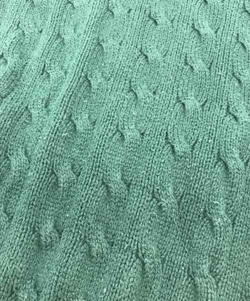 POLO RALPH LAUREN（ポロ・ラルフローレン）POLO RALPH LAUREN (ポロ・ラルフローレン) ピマコットンニット グリーン サイズ:Sの古着・服飾アイテム