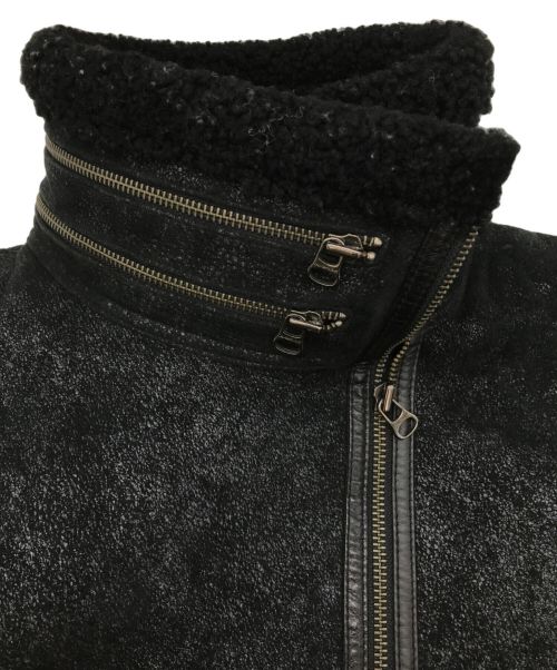 Zadig&Voltaire（ザディグエヴォルテール）Zadig&Voltaire (ザディグエヴォルテール) ムートンジャケット ブラック サイズ:Sの古着・服飾アイテム